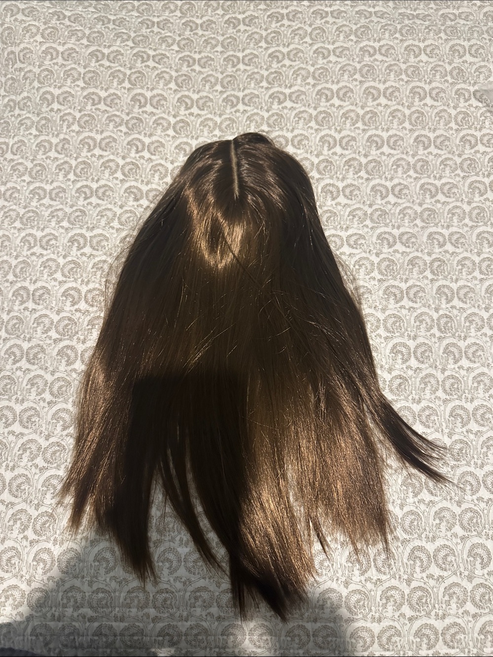 Synthetic Brown Women's Hairpiece - Natural Brown Topper